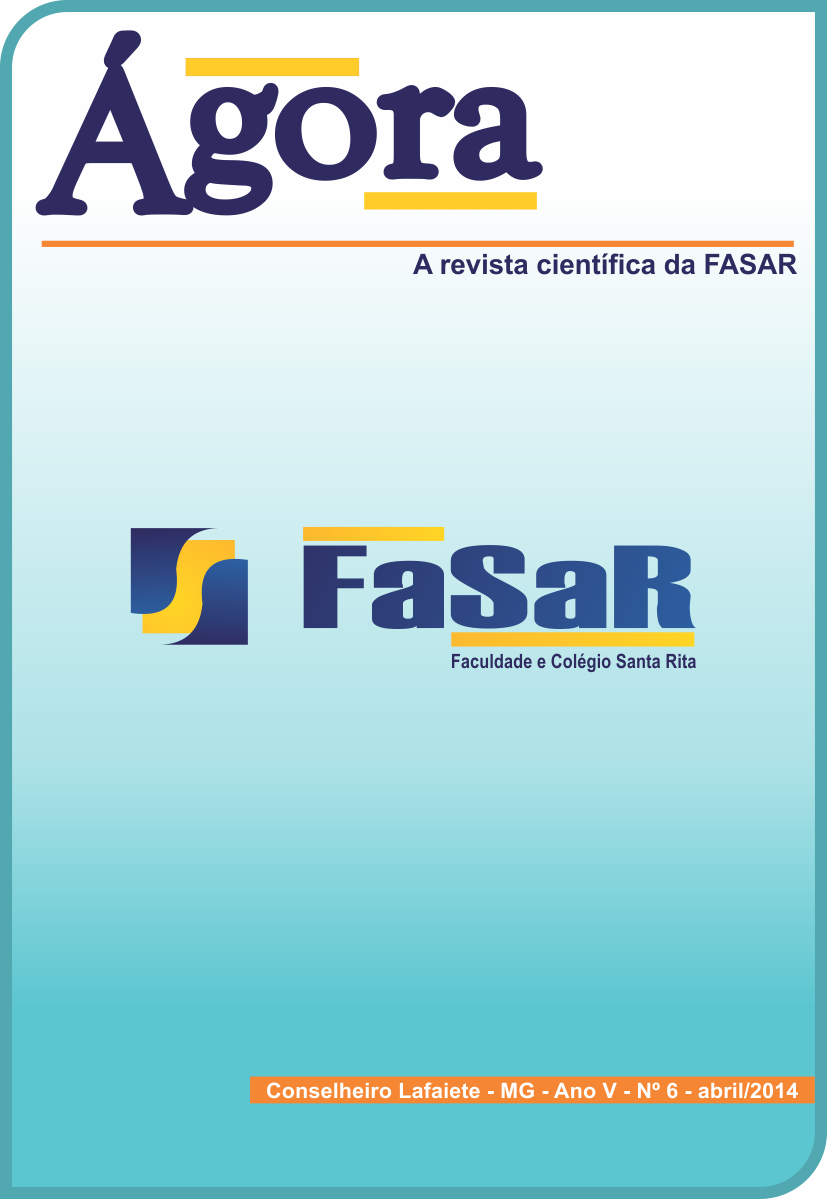 					Visualizar v. 6 n. V (2014): Ágora – A revista científica da FaSaR – Ano V – nº 06 – Abril – 2014
				